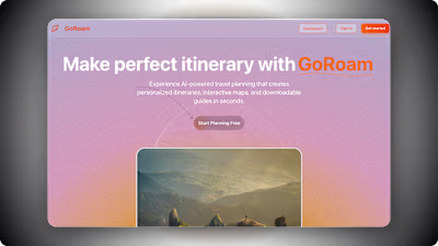 GoRoam – AI-Powered Travel Planning