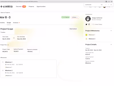 Transforming Collaboration at Contra: Milestone-Based Projects