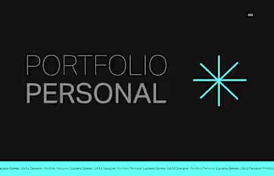 Personal portfolio  - Web design 