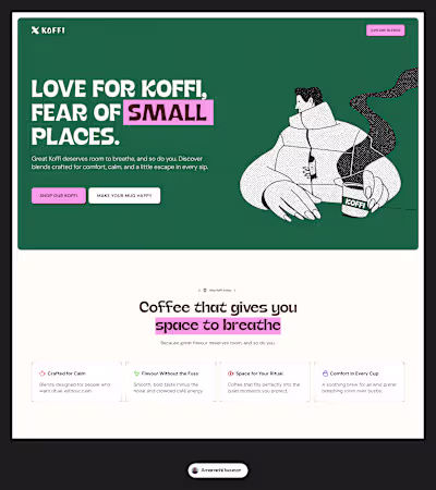 On today’s episode of playing with colours for a coffee bran...