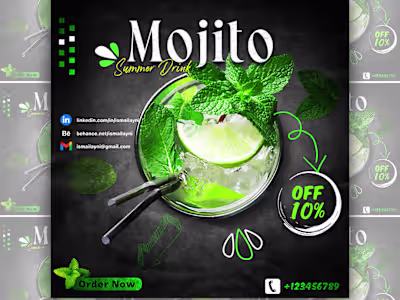 Mojito Social Media Design

