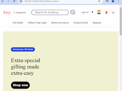 Etsy clone