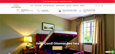 Shopify furniture store build with