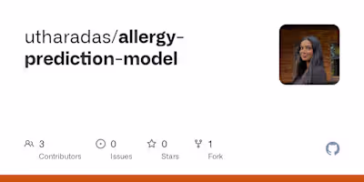 Allergy Prediction Model Development