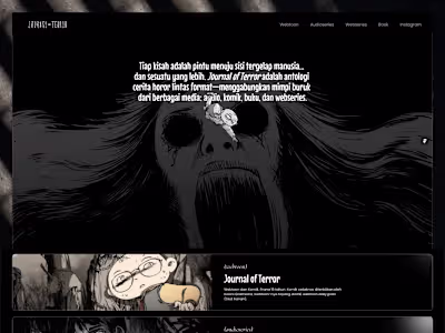 Scroll Animation landing page for one of horror IP by Sweta ...