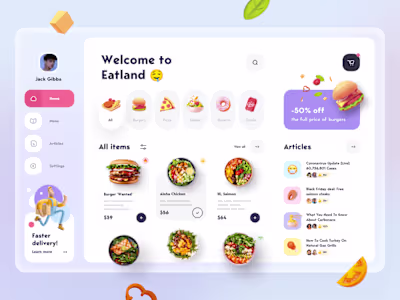Food Web App UI development