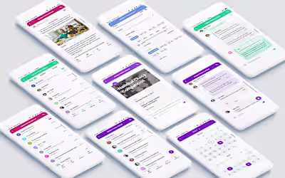 School communication and management app design.