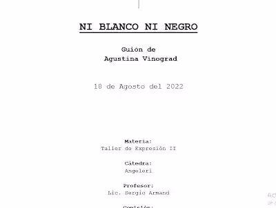 Guiones Literarios, Técnicos, Plantas y Storyboards - 2022