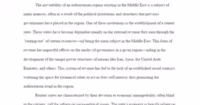 Rentiersim: Cause of the Inevitable