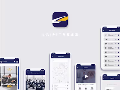 LA Fitness UX redesign