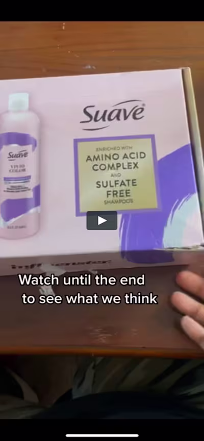 Unboxing Suave Shampoo & Conditioner