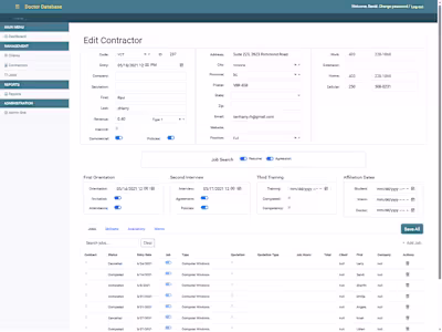 Client & Job Management CMS