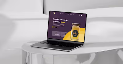 Romaly Honey Landing Page Design