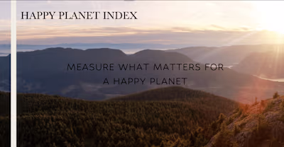 Happy Planet Index