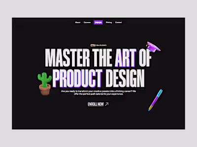 Design Course Landing Page