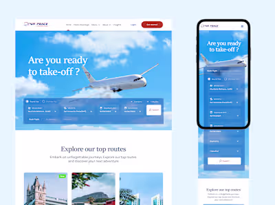 UX audit and redesign of Airpeace landing page