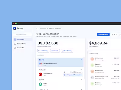 Modern Banking App Design
