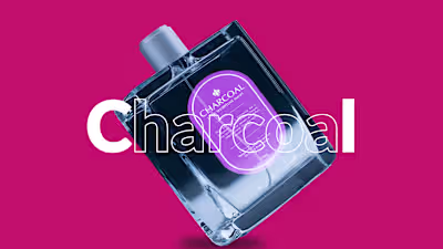 Charcoal Fragrance packaging Design