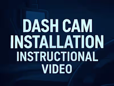 Dash Cam Installation Instructional Video​