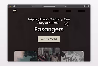 Figma to Framer: Pasangers Website Design to Development