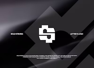 Bold Strong Letter S Logo