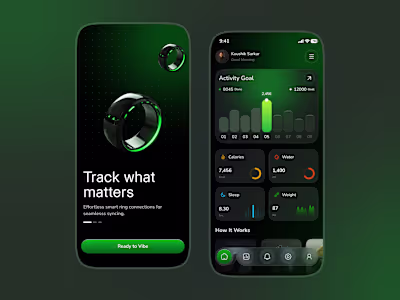 Smart Ring App UI |