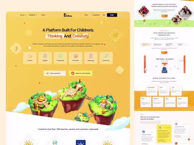 BEEKIDS - Website Design Concept