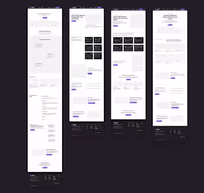 work in progress of a landing page for cryptocurrency/space ...