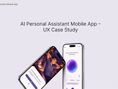 Product UI/UX Designer (AI Assistant App)