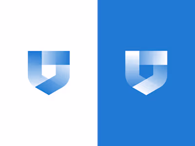 Abstract Shield Logo - Minimalist and Dynamic Design // For Sale