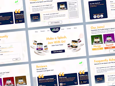 Web Design: Splash Jam