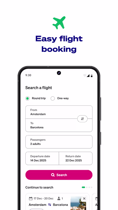 Transavia - airline company app