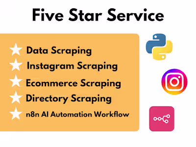 You will get Python Data Scraping and n8n AI Automation