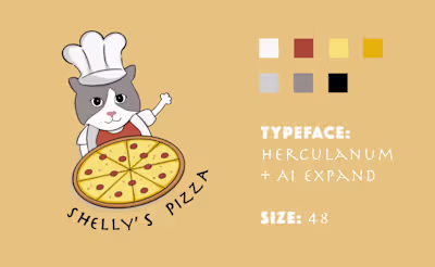 SHELLY'S PIZZA Logo and Series Design