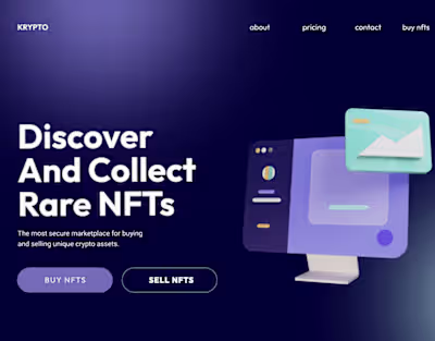 Krypto Landing Page 