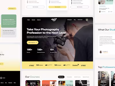 Landing Page Design for Academia People