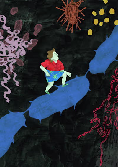 Editorial Illustrations for Lynn Margulis Story