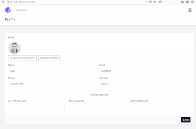 Laravel custom profile page with Fortify and Livewire