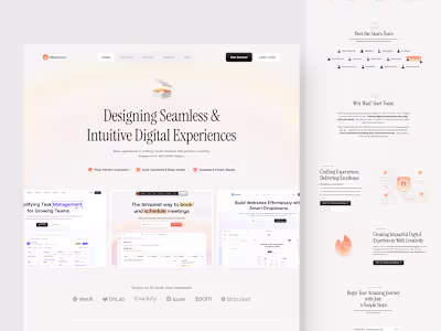 Akaru Studio Landing Page Design