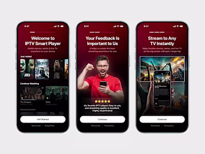 IPTV App Onboarding