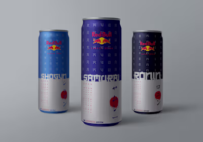 Redbull | Typographic Packaging Design