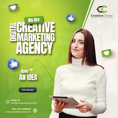 We Are CREATIVE DIGITAL MARKETING AGENCY.
