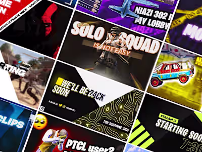 Gaming Thumbnails Design Project