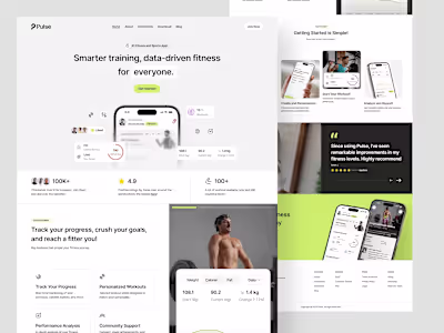Fitness App Landing Page