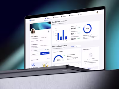 [SaaS] NationBuilder - UI/UX Design on the Charity Dashboard 