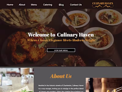 Culinary Haven Website Project