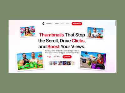 Website Design for YouTube Thumbnail Strategist