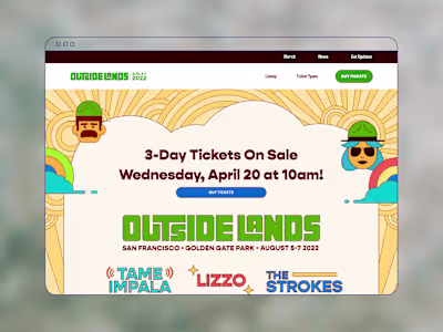 Outside Lands - Website