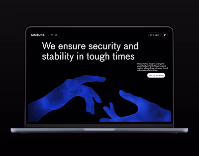 Corporate website of an insurance company | DigSure