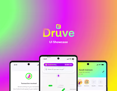 Druve UI — A decentralized ride-sharing app